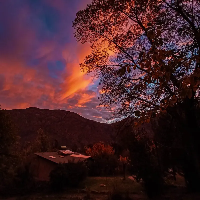 El cielo del Cajón al atardecer