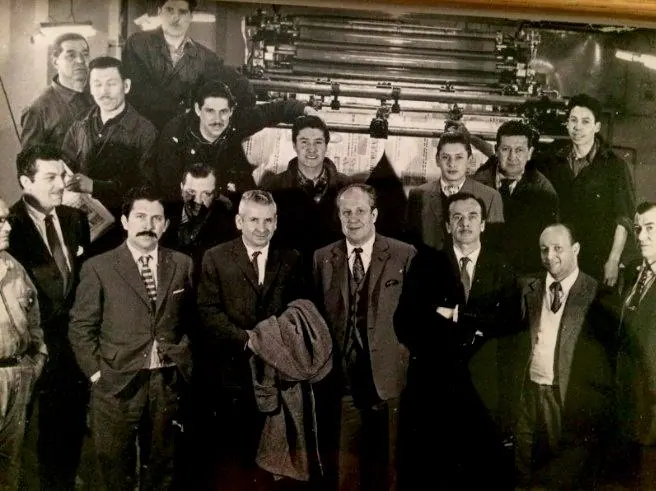 El taller del diario Clarín y su gente